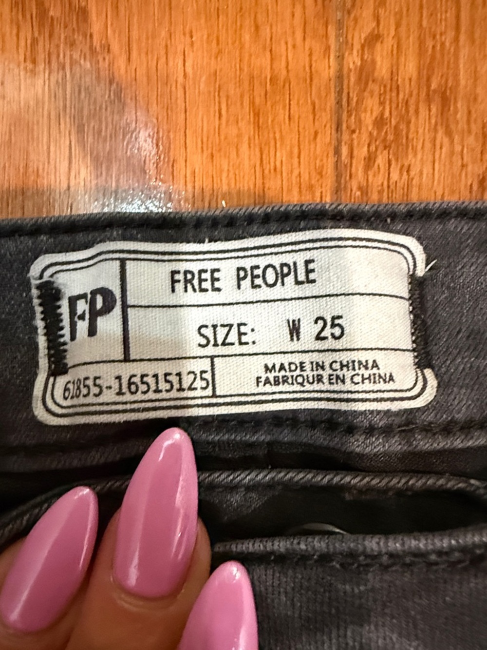 Free People Black High-Rise bell bottom Jeans - Picture 3 of 5